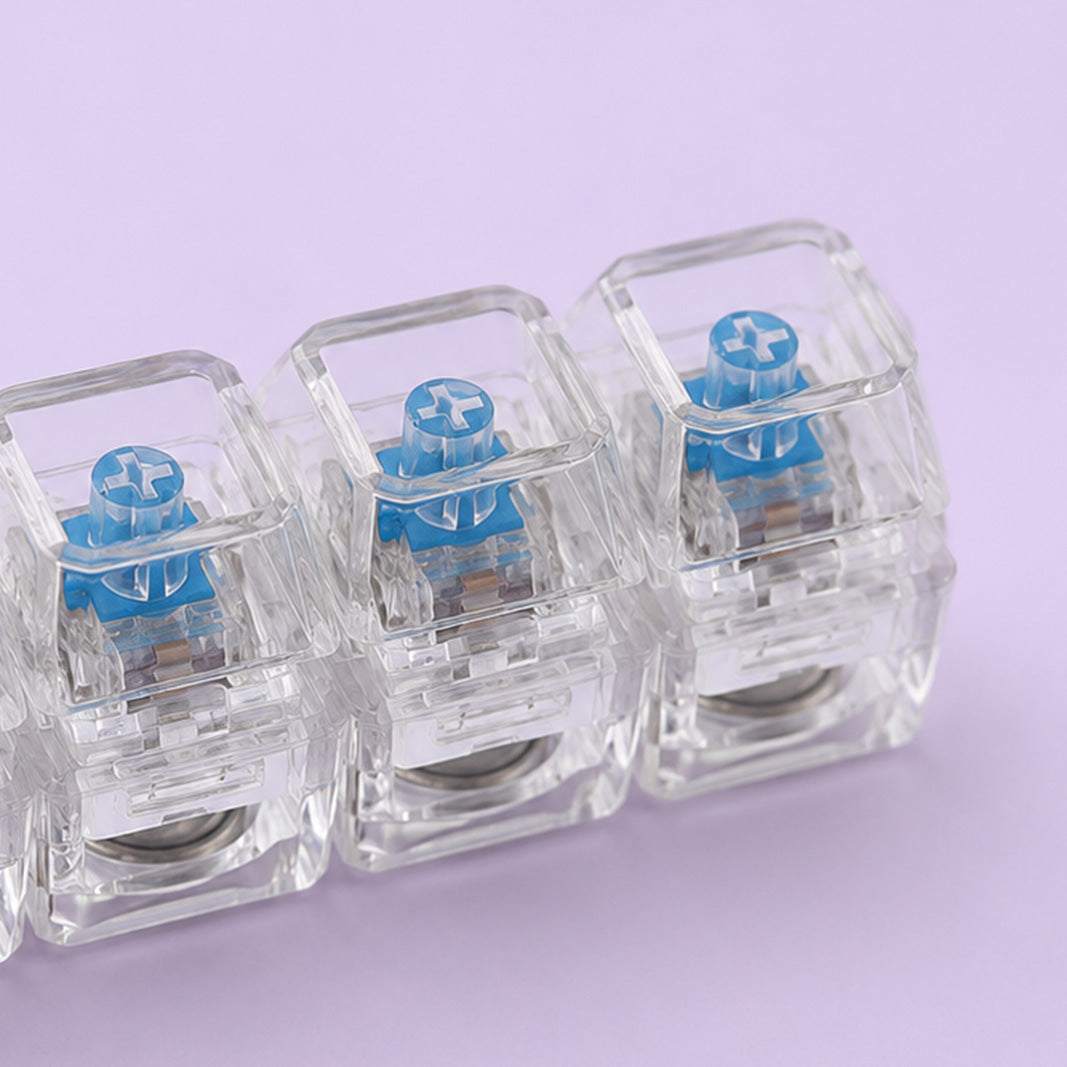 Clicket, a light-up button decompression toy