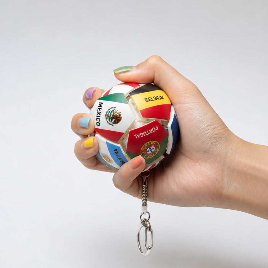 World Cup Nation Ball Keychain