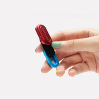 Red and Blue Capsules Brand Promotion