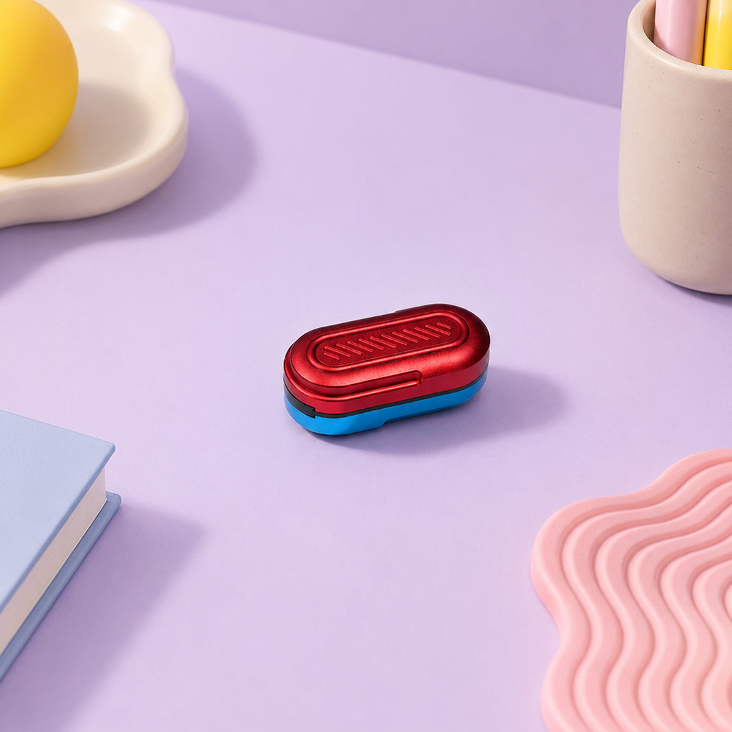 Red and Blue Capsules Brand Promotion