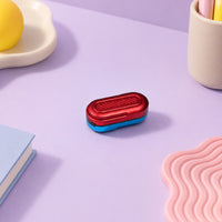 Red and Blue Capsules Brand Promotion
