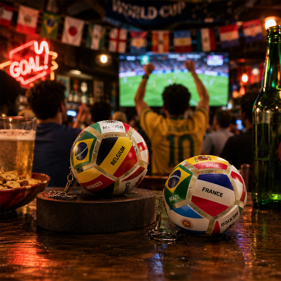 World Cup Nation Ball Keychain